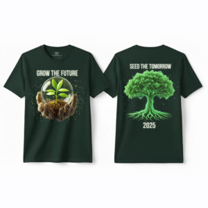 Grow the Future 3D Tech Tree T-Shirt - Seed the Tomorrow 2025