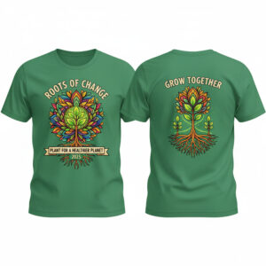 Roots of Change "Grow Together" Artistic Tree T-Shirt